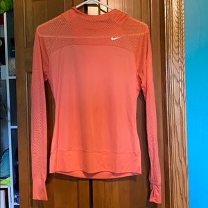 Nike long sleeve coral-colored hoodie!